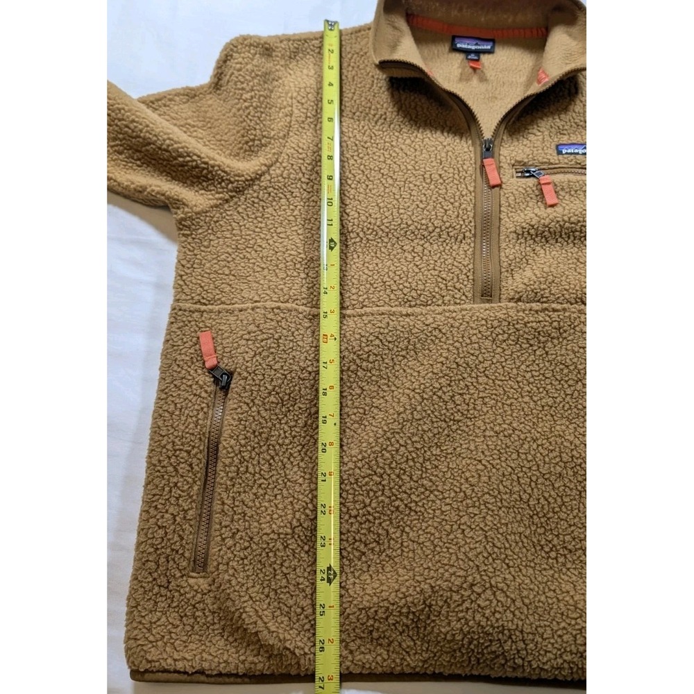 Patagonia Women XL Retro Pile Marsupial Fleece Pullover Jacket Brown STY22835 - Picture 8 of 8
